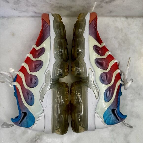 Nike Air VaporMax Plus Lava Glow Pink Blue Running Shoes CI5862-600 Women's 8.5 - Picture 3 of 11